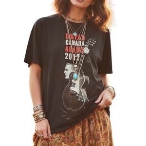 Anvil Bryan Adams Canada 2012 Graphic Cotton Retro Band T-shirt Small